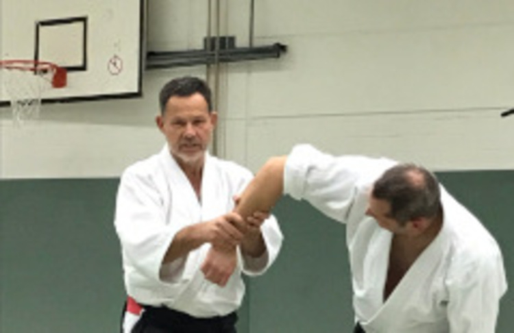 Hubert beim Aikid&omacr;-Training