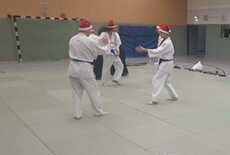 Unser letztes Training fand in passender Bekleidung statt.